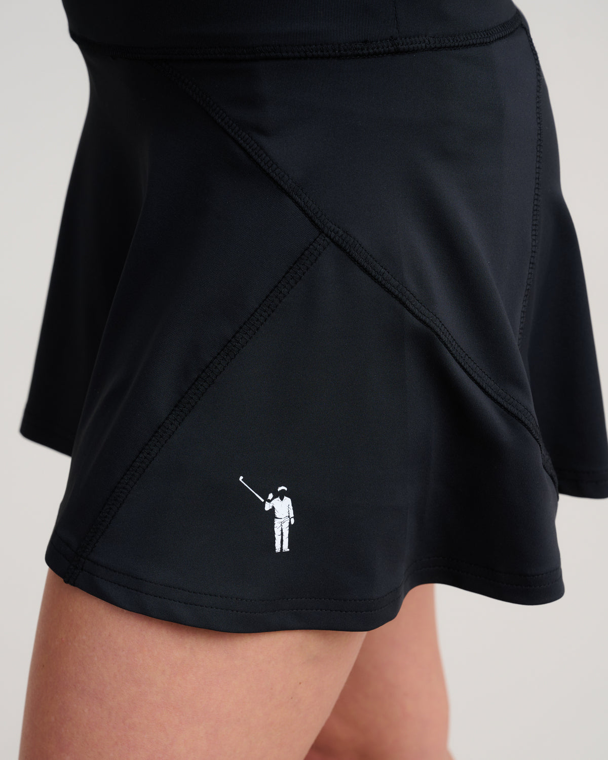 Murray Classic Women's Kerry Skirt | Black | Detail | William Murray Golf