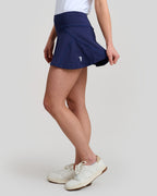 Murray Classic Women's Kerry Skirt | Navy | Side | William Murray Golf