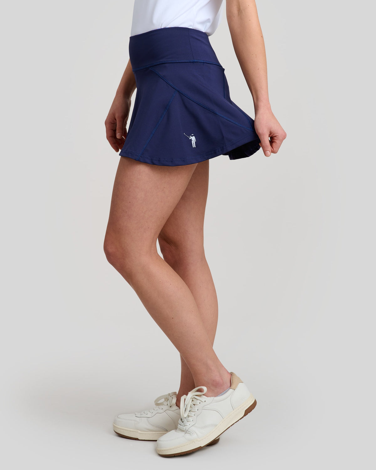 Murray Classic Women's Kerry Skirt | Navy | Side | William Murray Golf