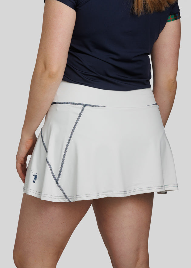 Murray Classic Women's Kerry Skirt | White | Back 2 | William Murray Golf