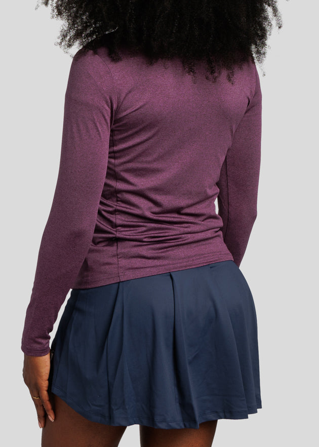 Chip Shot Women's Pocket Pullover | Plum | Back | Studio | William Murray Golf