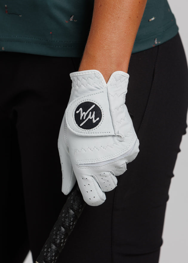 Ladies WM Contour Golf Glove | White-Black/White | Lifestyle | William Murray Golf