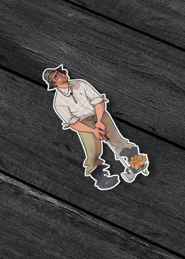 The Leading Man (I) Sticker Pack | Carl Spackler | William Murray Golf