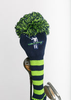 Pom Pom Driver Cover | Navy | On Driver | William Murray Golf