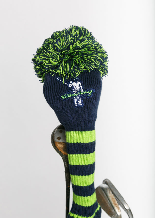 Pom Pom Driver Cover | Navy | On Driver | William Murray Golf