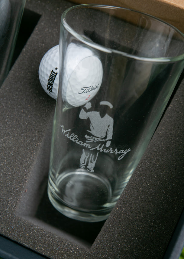 Golf Ball Pint Glass Set