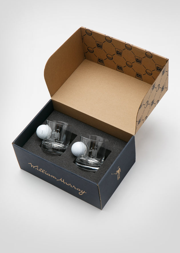 Murray Golf Ball Whiskey Glass Set