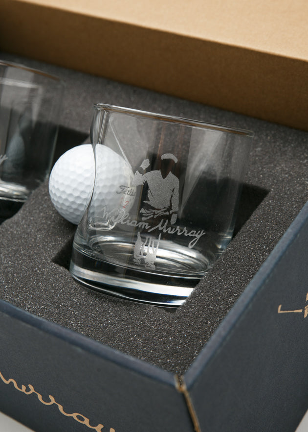 Murray Golf Ball Whiskey Glass Set