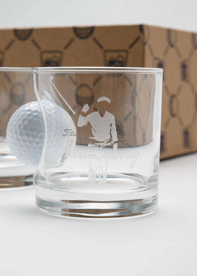 Murray Golf Ball Whiskey Glass Set