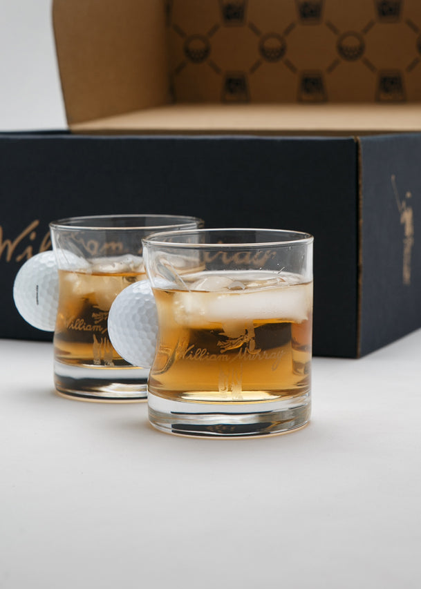 Limited Edition Golf Glass Lined Whiskey Glass