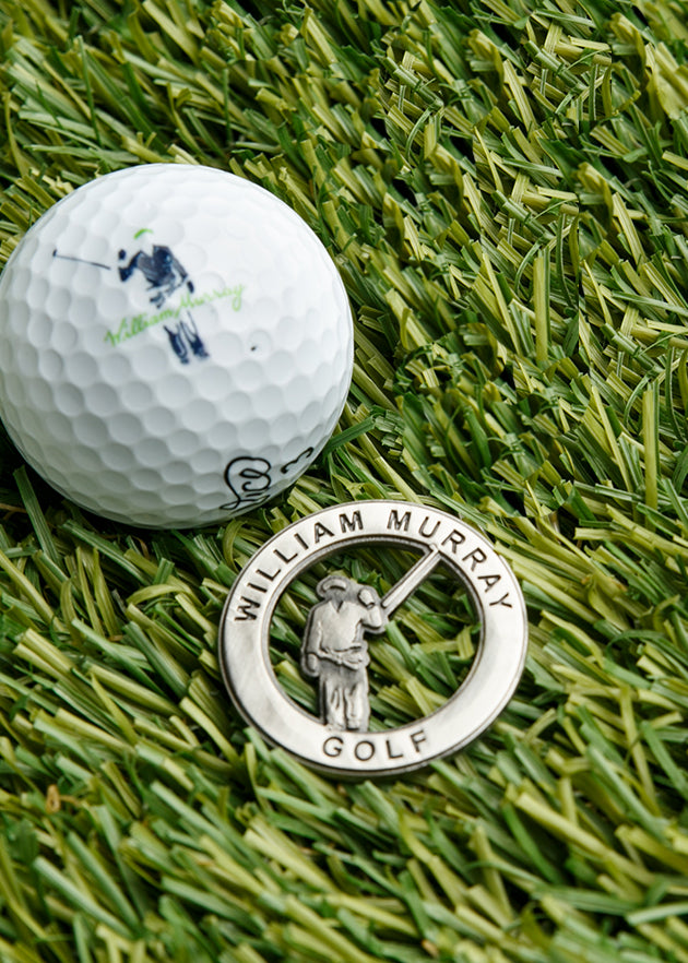 Icon Ball Marker | Antique Silver | With Ball | William Murray Golf