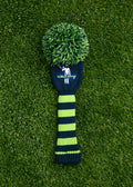 Pom Pom Driver Cover | Navy | Front | William Murray Golf