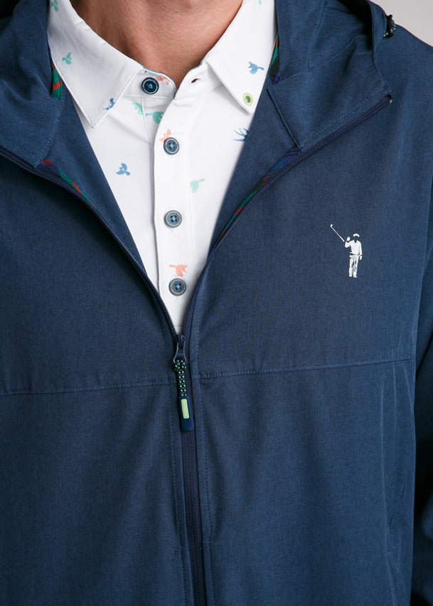 Stow Away Men's Jacket | Navy | Zipper | William Murray Golf