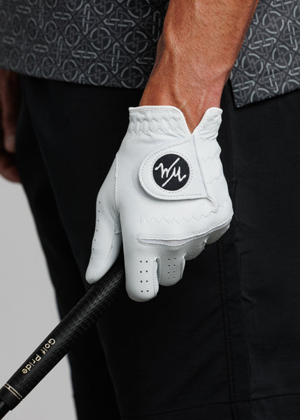 WM Contour Golf Glove | White-Black/White | William Murray Golf