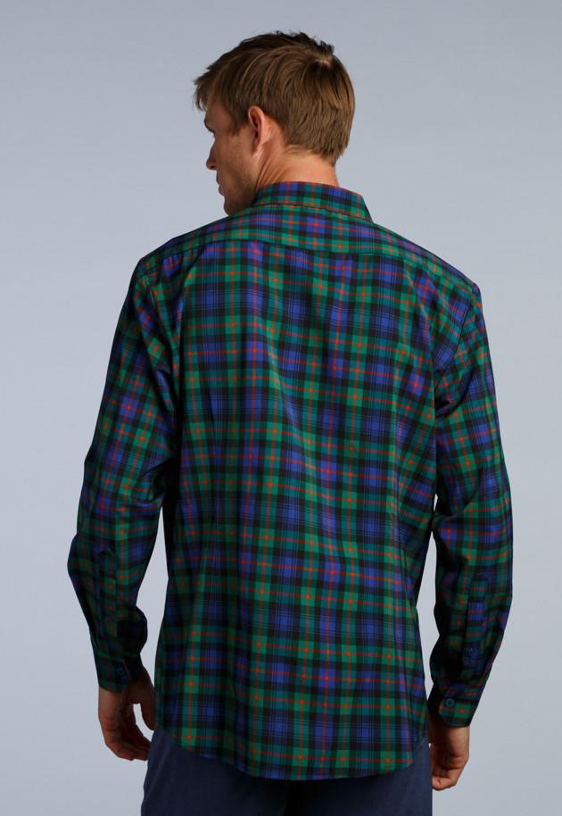 The Irreverent Long Sleeve Button Down | Tartan | Back | William Murray Golf