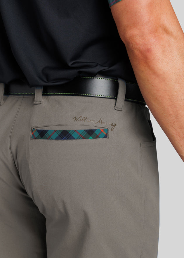 Murray Men's Performance Pants | Charcoal | Back Pocket | William Murray Golf