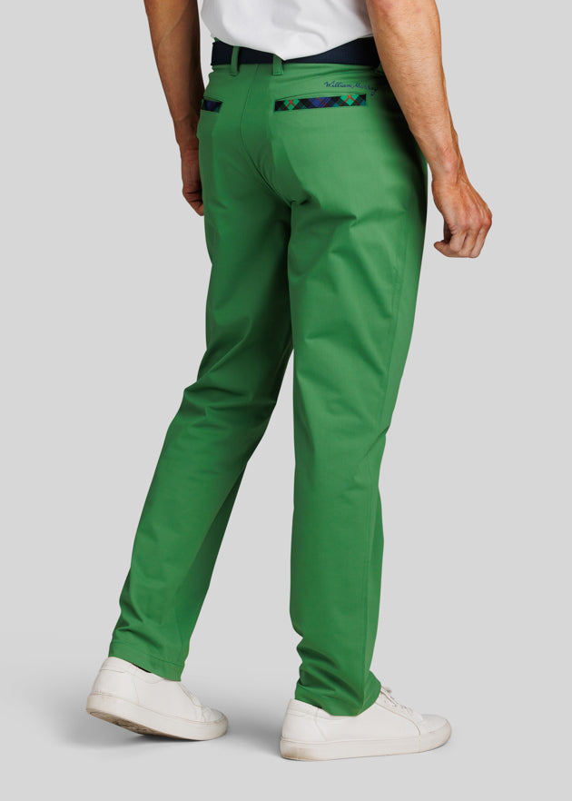 Murray Men's Performance Pants | Green | Back | William Murray Golf