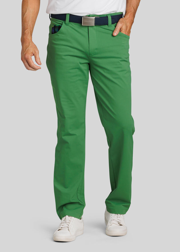 Murray Men's Performance Pants | Green | Front | William Murray Golf