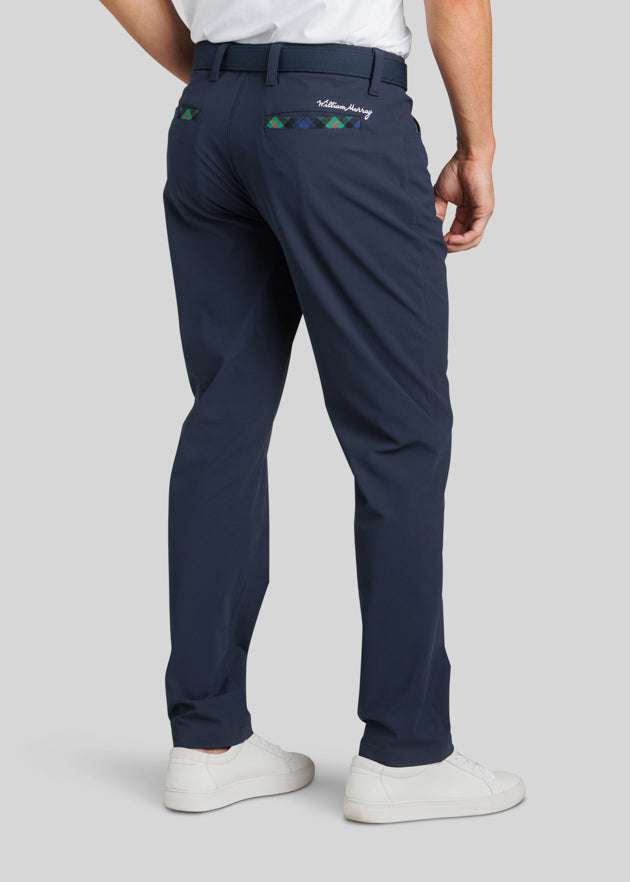 Murray Men's Performance Pants | Navy | Back | William Murray Golf