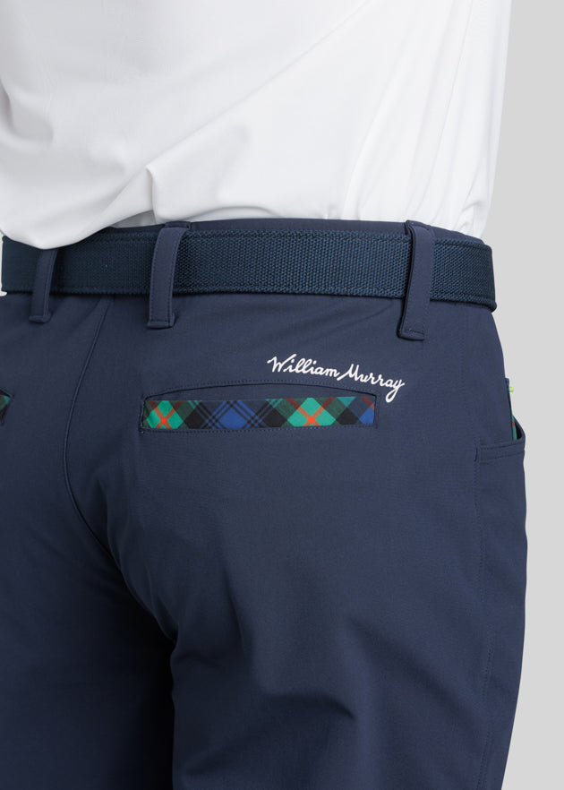 Murray Men's Performance Pants | Navy | Back Pocket | William Murray Golf