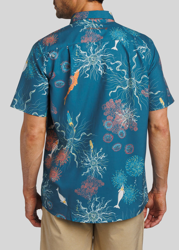 Electric Sea Button Down