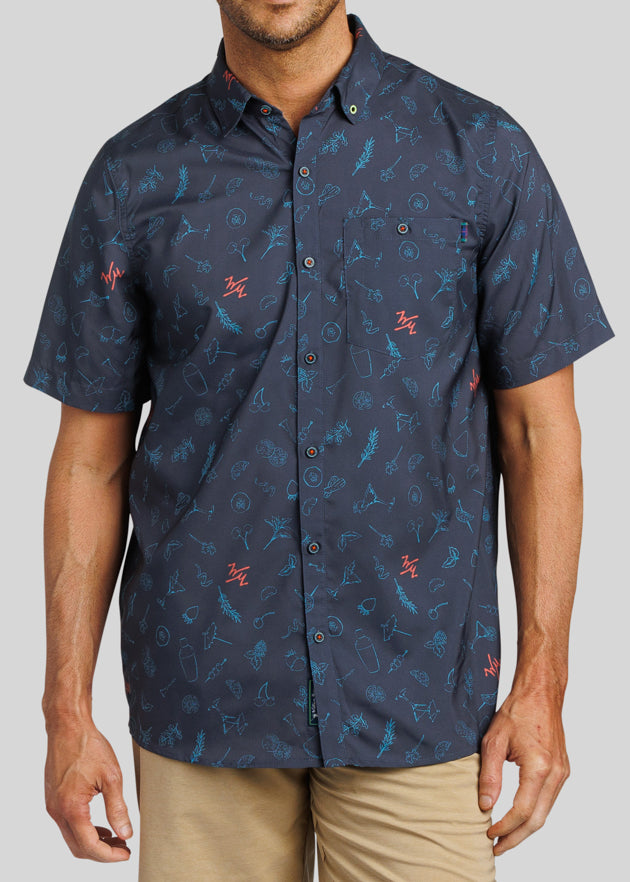 Garnish Button Down