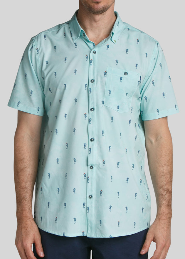 I See Horses Men's Button Down