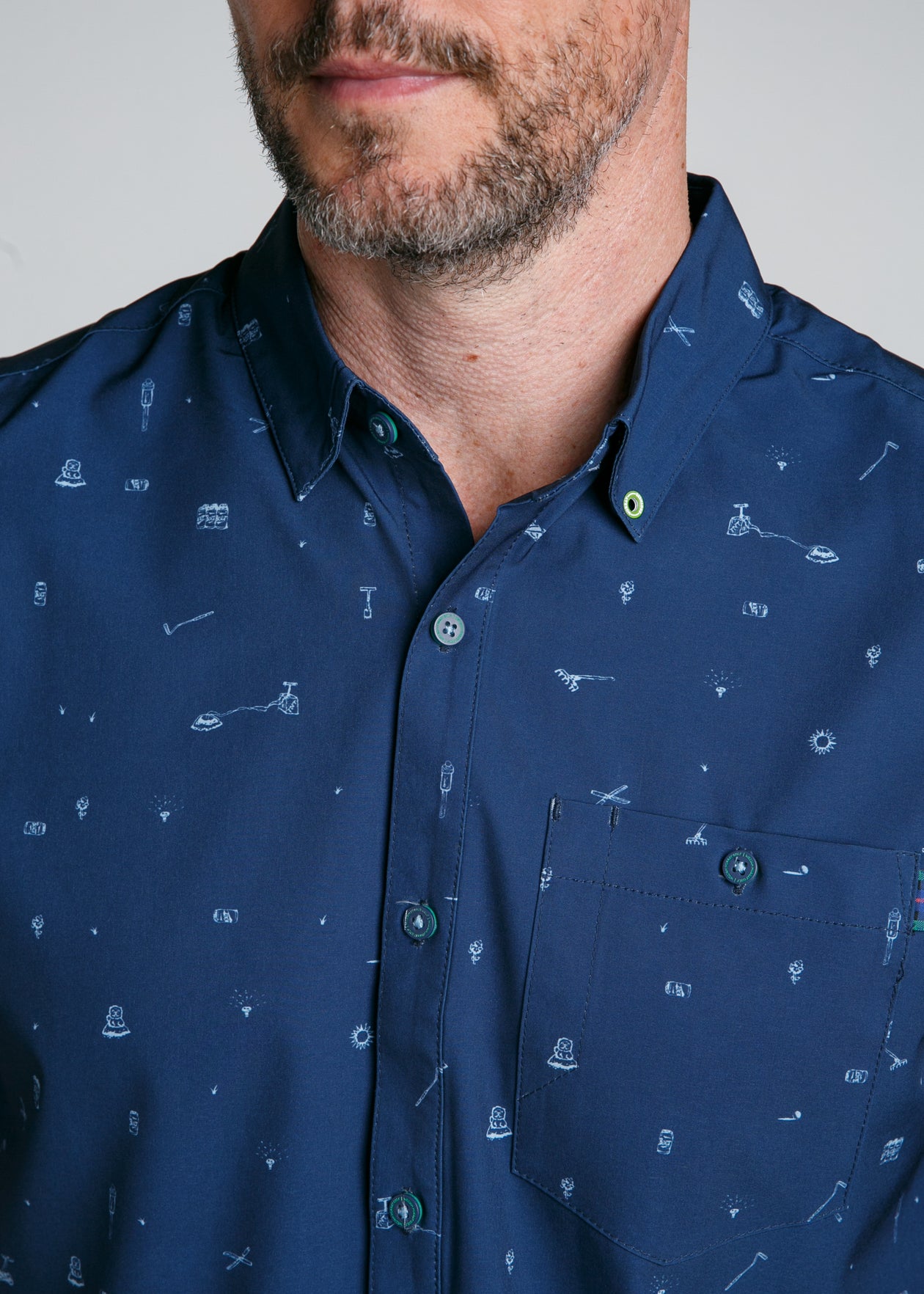 Men's Button Down Golf Shirts William Murray Golf