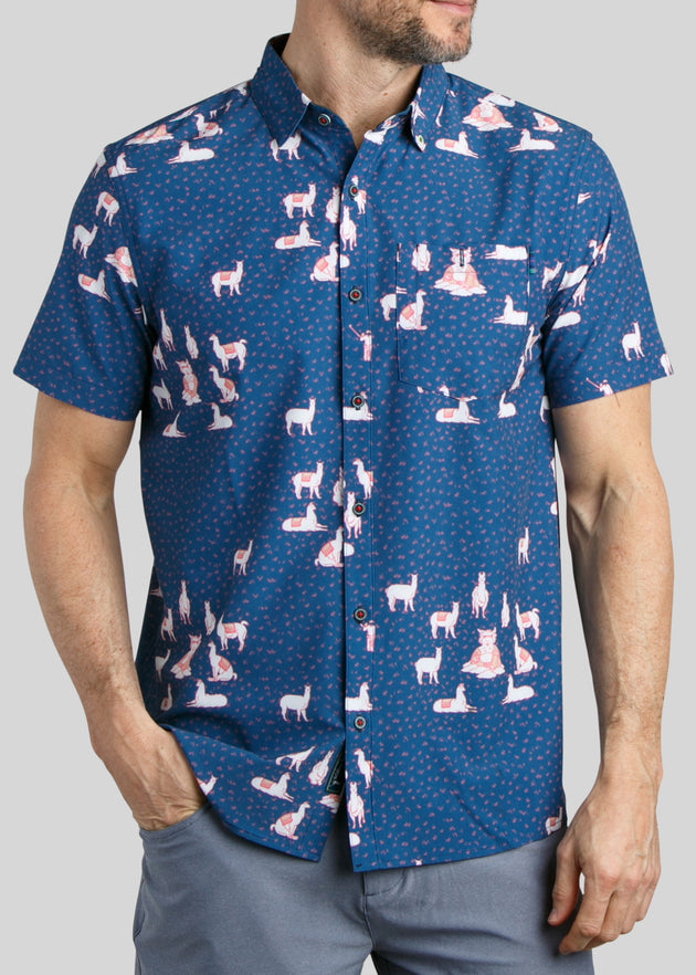 The Llama Button Down