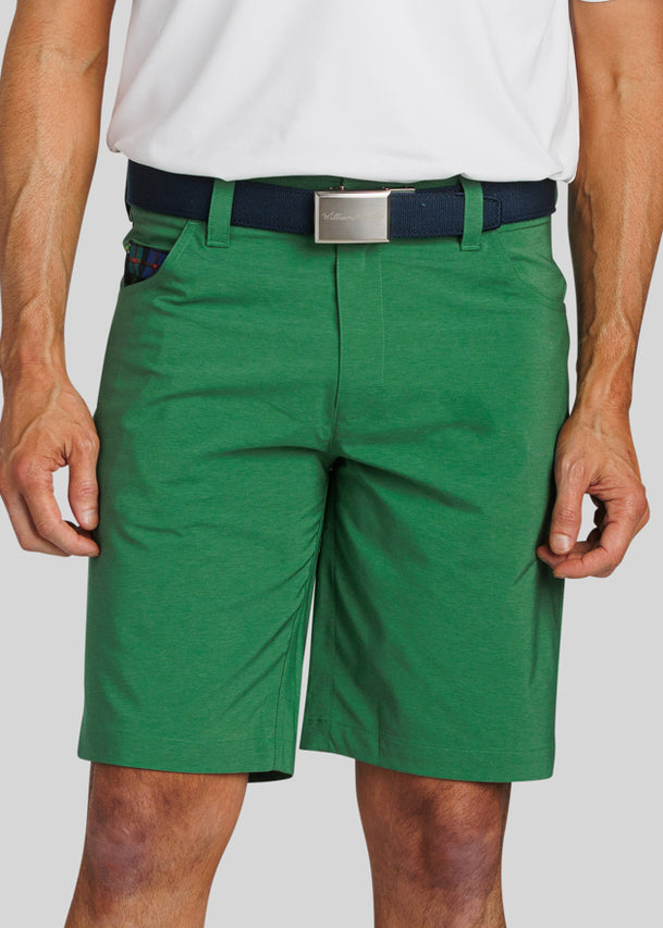 mens green dress shorts Sage Green Linen Blend 'Miami' Slim Fit Shorts