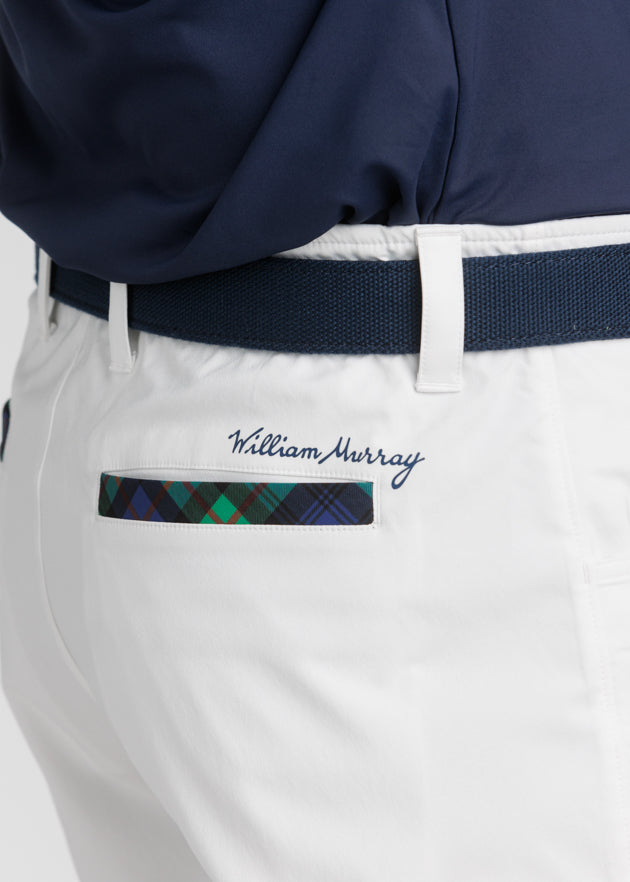 Murray Classic 10" Men's Shorts | White | Pocket | William Murray Golf