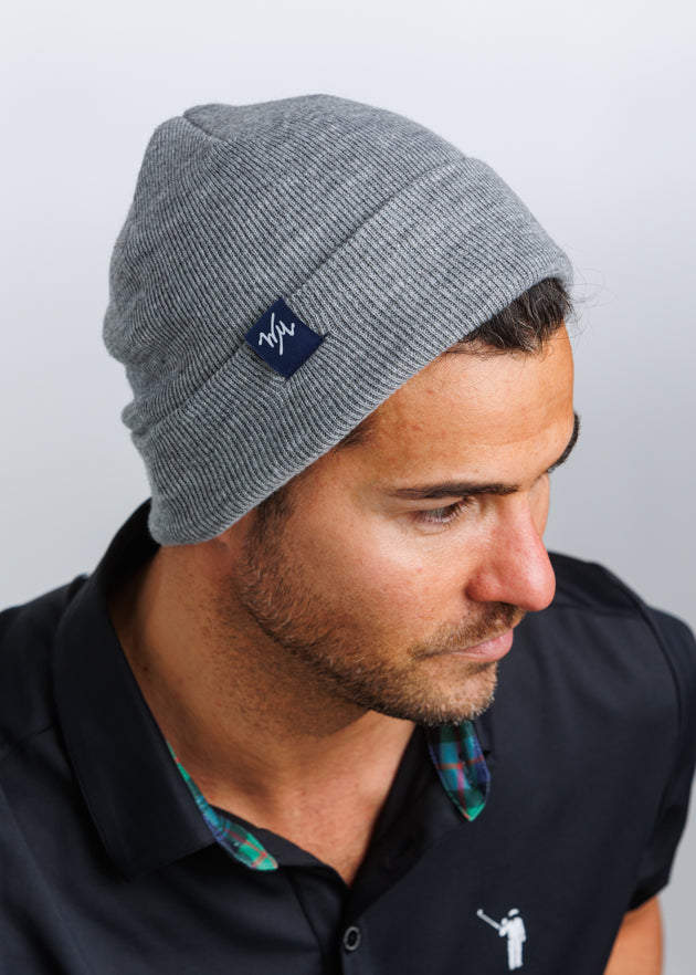 The Captain Low Profile Beanie | Grey | William Murray Golf