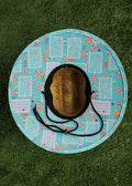 Fish Outta Water Sun Guru Hat | Seafoam | Inside | William Murray Golf