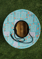 Fish Outta Water Sun Guru Hat | Seafoam | Inside | William Murray Golf