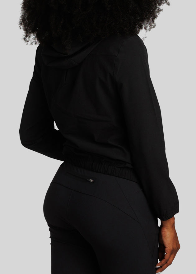 Stow Away Women's Jacket | Black | Back | William Murray Golf