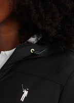 Stow Away Women's Jacket | Black | Eyelet | William Murray Golf