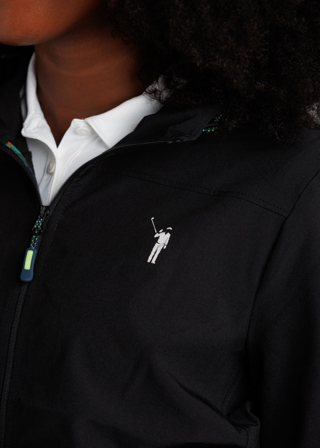 Stow Away Women's Jacket | Black | Logo | William Murray Golf