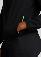 Stow Away Women's Jacket | Black | Pocket | William Murray Golf