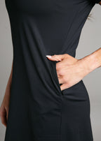 Murray Women's Classic Polo Dress | Black | Pocket | William Murray Golf