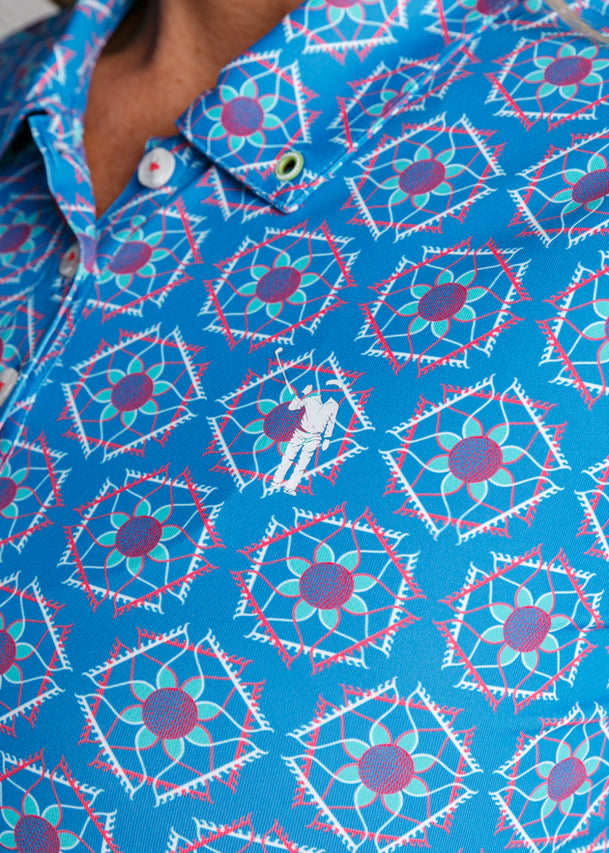 Sandy Tiles Polo Dress
