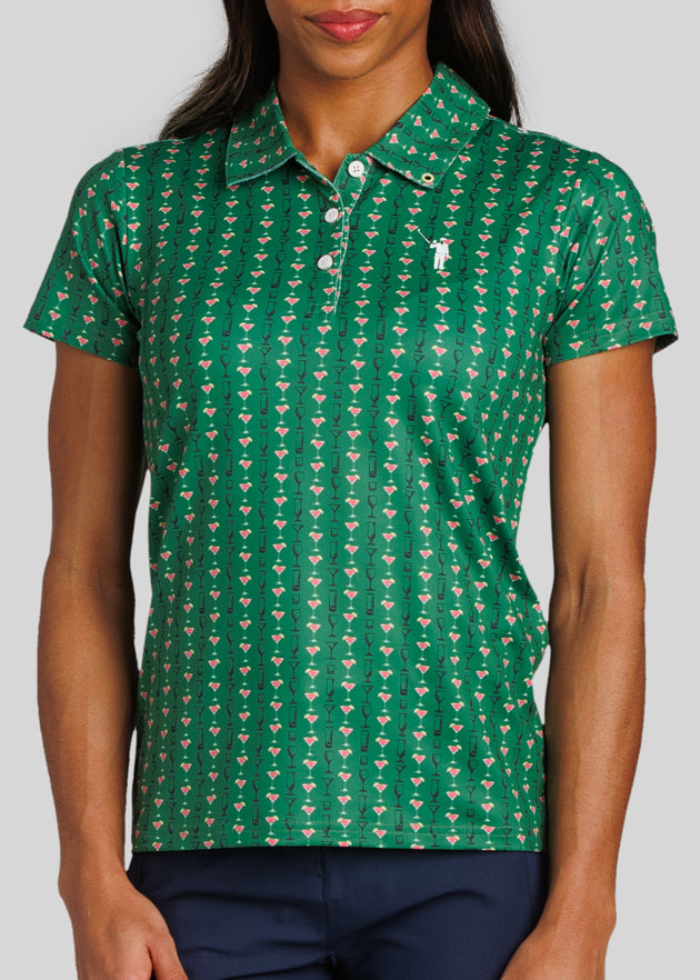 Cocktail Seersucker Women's Polo