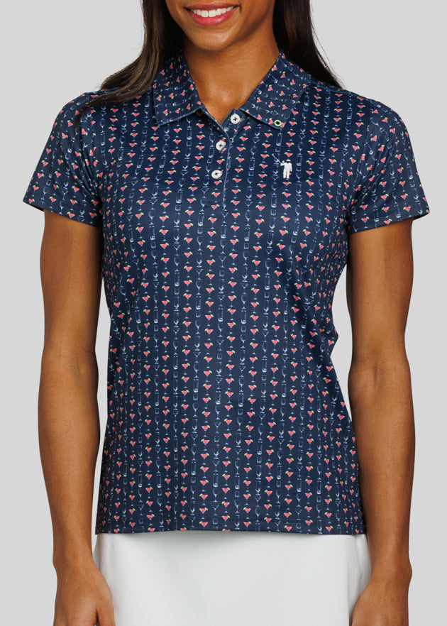 Cocktail Seersucker Polo