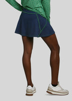 Murray Classic Women's Kerry Skirt | Navy/Green | Back | William Murray Golf