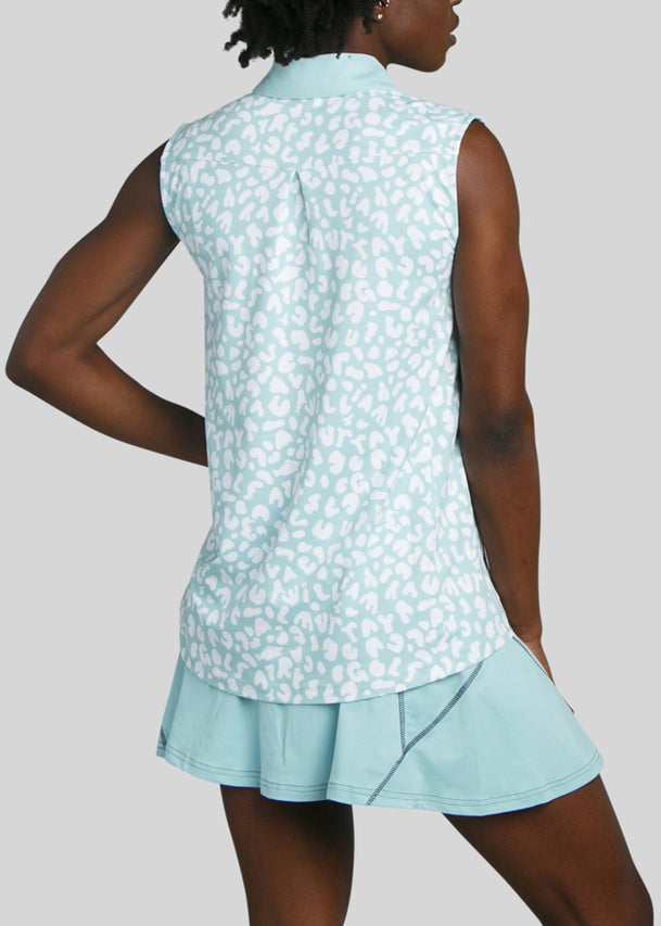 For Esteban A-Line Sleeveless Polo