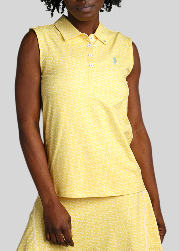 Martinis And Mowers A-Line Sleeveless Polo